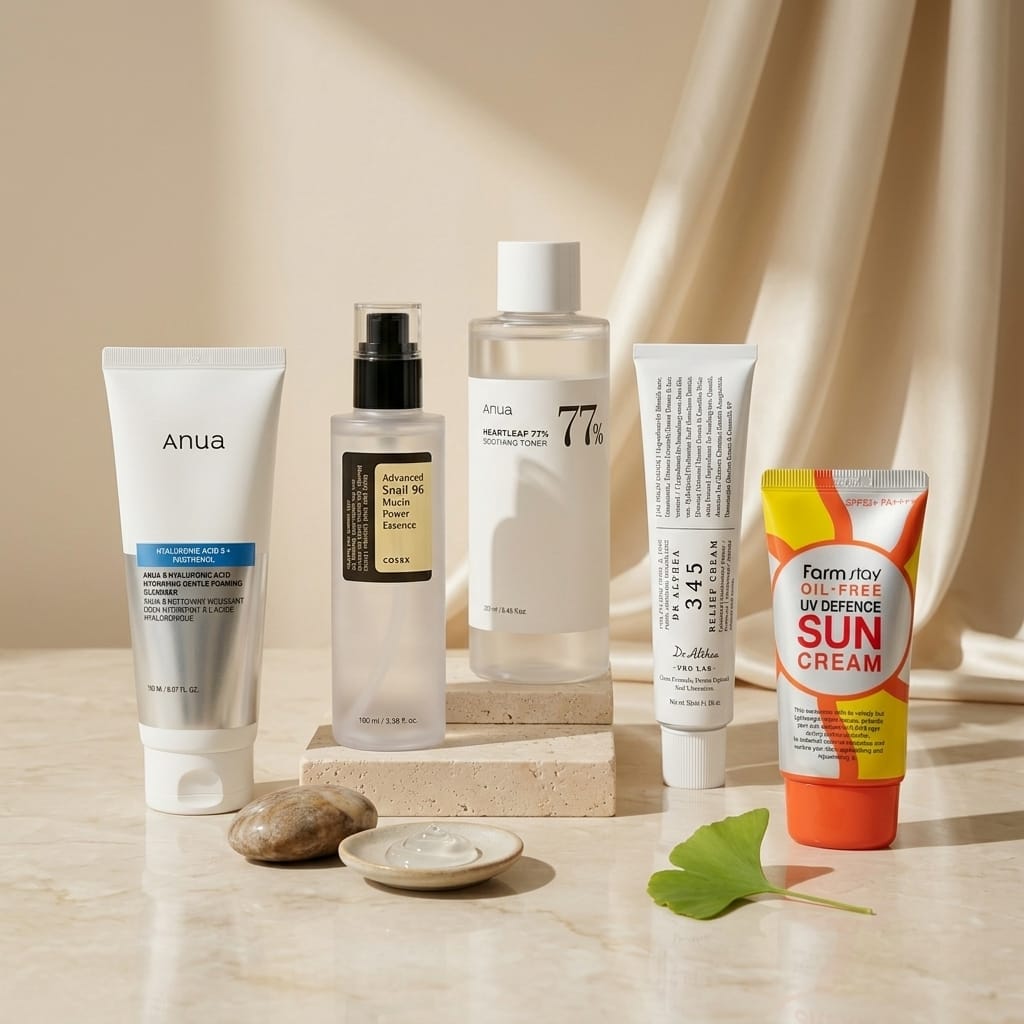 Dry sensitive skin routine
